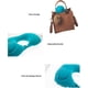 thumbnail image 5 of Almohada Inflable de Viaje Manual presurizada Almohada Inflable Automática en Forma de U Azul Claro Transpirable Cómoda Almohada Núcleo Cervical Lumbar Oficina Descanso Viajes El Mejor Regalo brillar Juguete, 5 of 5