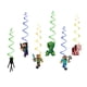 thumbnail image 5 of Juego de Minecraft, suministros de decoración para fiesta de cumpleaños, globos, pancarta, juego de adornos para tartas, 5 of 5