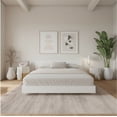 thumbnail image 3 of Nexera Satori Low Platform King Bed with Headboard, White Oak, 3 of 7