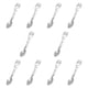 thumbnail image 3 of Cuchara tenedor multifunción de acero inoxidable para acampar, 10 piezas, para mochileros Plata, 3 of 8