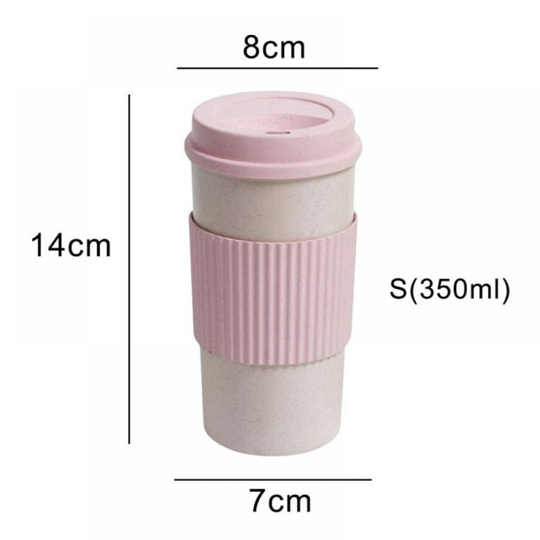 bioGo Reusable Coffee Cups with Lids 16 oz, To Go Portable Coffee Cup, Dishwasher Safe Travel Coffee Mug