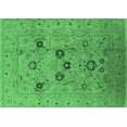 thumbnail image 1 of Ahgly Company Indoor Rectangle Oriental Emerald Green Industrial Area Rugs, 3' x 5', 1 of 4