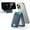 Dark Blue, variant on ESR Slim MagSafe Wallet | 5‑Card Holder with RFID Blocking & Magnetic Sticker | Compatible with iPhone 12‑17 Series & Select Samsung Devices (Excluding Mini) | Black