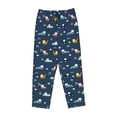 thumbnail image 4 of Naloa Modern Modern Excavator Print Women’s Ultra-Soft Comfy Pajama Lounge Pants with Pockets & Drawstring, 4 of 8