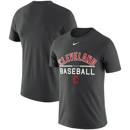 - Cleveland Indians Nike Practice Performance T-Shirt - Anthracite