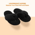 thumbnail image 3 of Dream Pairs Womens Slippers Soft Fuzzy Fur Slippers Memory Foam Bedroom Anti-slip Cozy Slippers For Women Spa-03, 3 of 6