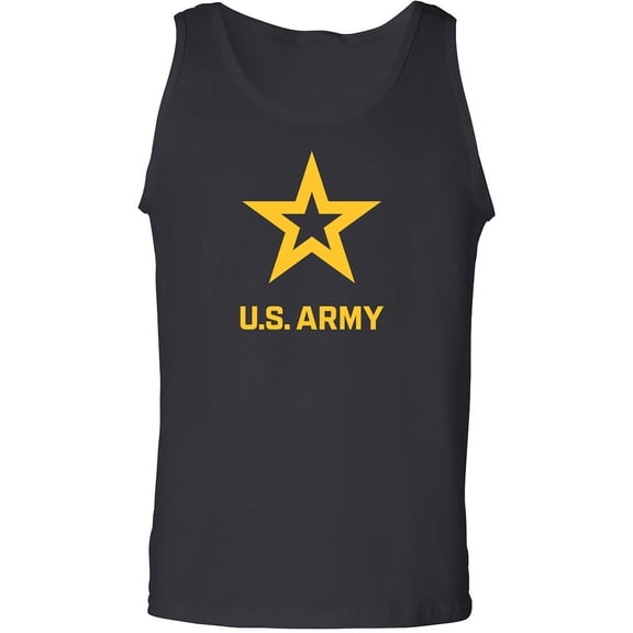 U.S. Army Star Gold Ink Adult Tank Top