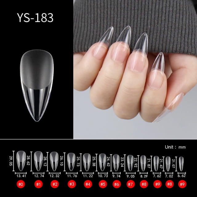 504Pcs Nail Tips Quick Extension Press On False Nails Tips Manicure Nail Art Manicure