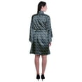 thumbnail image 4 of Moomaya Printed Womens Kimono Sleeve Robes Satin Silk Getting Ready Bridal Robe Coverup, 4 of 7