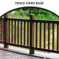 thumbnail image 3 of Raindrops post base Pavilion Post Base Bracket Kit Black Carbon Steel for Gazebos 1Set, 3 of 7