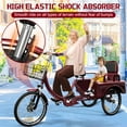 thumbnail image 4 of Akaber Adult Tricycle, 20 Inch 3-Wheel Bikes Carrying Passengers and Cargo, Trike for Adults with Front Baskets for Women, Seniors, Men, Low Step-Through Cruiser Bike for Cycling, Outing, Picnic, 4 of 9