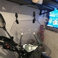 thumbnail image 3 of Transparent Color Universal Motorcycle Adjustable Wind Screen Extension Windshield Spoiler Air Deflector 28.5x12x21cm,1 x Windshield,Transparent Color, 3 of 5