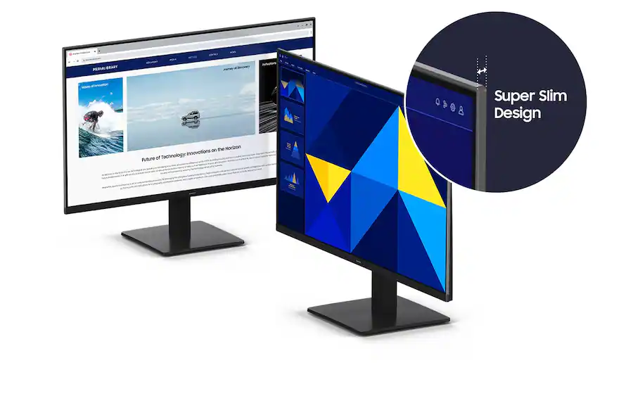 Samsung 27" S3 Series IPS LED FHD Monitor, Game Mode, Eye Saver Mode, HDMI, D-sub, 100Hz Refresh Rate, Black, with HDMI Cable