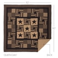 thumbnail image 2 of VHC Brands Black Check Star 4 Piece Queen Quilt Set (1 Queen Quilt, 2 Standard Shams, 1 Queen Bed Skirt), 2 of 4