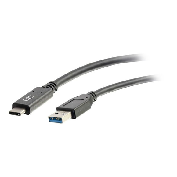 C2G 3ft USB C to USB A Cable - USB 3.2 - 5Gbps - M/M - USB cable - USB Type A (M) to 24 pin USB-C (M) - USB 3.1 - 30 V - 3 A - 3 ft - black