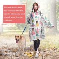thumbnail image 4 of Fantasy Princess Pattern Wearable Oversized Blanket,Wearable Blanket Hoodie for Adults,Cozy Hooded Blankets with Super Pockets,Super Warm Fuzzy Pullover for Women & Men, 4 of 6
