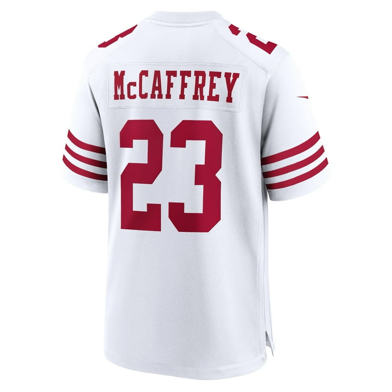 Men s Nike Christian McCaffrey White San Francisco 49ers Game Player Jersey Size 3XL