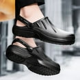 thumbnail image 3 of Chef Shoes for Men - Non Slip Oil Resistant Waterproof Safety Work Shoes Comfortable Nursing Nurse Shoes for Gardener Men Women Indoor and Outdoor Chef Clogs for Kitchen Office Seaside, 3 of 5