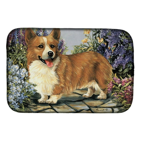 Corgi Garden Georgi Dish Drying Mat