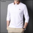 thumbnail image 3 of TaobooTop Calidad Nueva Marca de Moda Camisa Polo Lisa Para Hombre Algodón Casual Manga Larga Tops de Color Sólido Ropa de Hombre de Estilo Inglés, 3 of 4