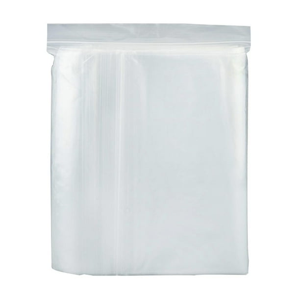 100X Clear Poly Bags 8" x 10" Heavy Duty Reclosable 2 Mil Zip Top