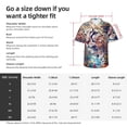thumbnail image 3 of Cauagu Vibrant Leopard In Flowers Print Hawaiian Shirt for Men,Casual Short Sleeve Button Down Shirts Summer Beach Men's Regular-Fit Short-Sleeve Print Shirt -XX-Large, 3 of 6