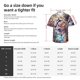 thumbnail image 5 of Fotbe Vibrant Leopard In Flowers Camisa Hawaiana para Hombre Unisex – Camisa Casual de Verano con Botones de Manga Corta de Algodón y Lino,Medium, 5 of 7