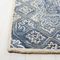 thumbnail image 4 of SAFAVIEH Aspen Marcoantonio Floral Bordered Wool Runner Rug, Blue/Beige, 2'3" x 7', 4 of 6