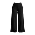 thumbnail image 5 of cocolona Womens Casual Loose Plus Size Yoga Pants Elastic Waist Straight Wide Leg Workout Pants with Pockets, 5 of 5