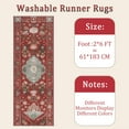 thumbnail image 6 of Hallway Runner Rug 2'x6' Washable Area Rugs Non Slip Laundry Rug Runner Floor Carpet Runners for Hallways Entryway Laundry Room Kitchen, 6 of 11