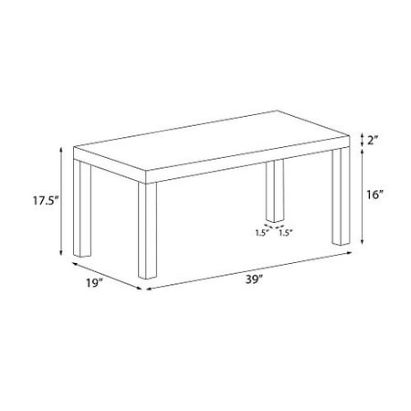 Ameriwood Home Parsons Coffee Table Espresso Canada Parsons Coffee Table Espresso, Ameriwood Home Parsons Coffee Table Espresso