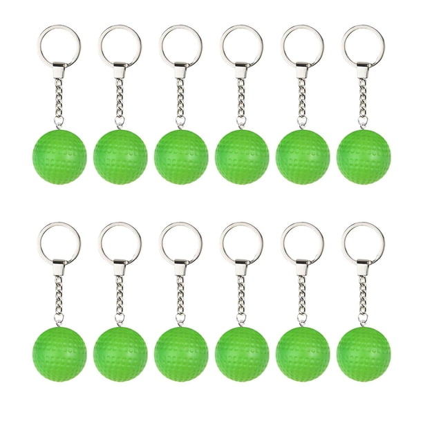 12 Piezas Llavero Colgante Pickleball Jinwen Verde