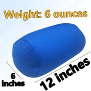 Cuoff Microbead Bolster Tube Pillow Travel Essentials Squishy Roll Body Cushion Cylinder Bean Bag Throw Pillow Neck Arm Back Support for Plane Car Travel Recliner Sleeping Home Gift 12x6 in (Green)
