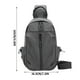 thumbnail image 3 of Bolso de Pecho y Hombro de Nylon USB para Hombres, Mochila Cruzada de Viaje Impermeable con Múltiples Compartimentos, Correa Ajustable, 30x18.5x8cm, Negro, 3 of 5