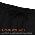 thumbnail image 6 of Men's Slim Fit Cargo Workwear Pants, Straight Leg Drawstring Elastic Waist Multi Pockets Casual Trousers Joggers, Quick Dry Breathable Lightweight Stretchy, Outdoor Hiking Gym, 6 of 9