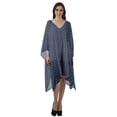 thumbnail image 2 of Moomaya Robe Mi-Longue de Plage en Georgette Courte pour Femmes, Caftan de Plage, Paréo de Bikini, 2 of 4