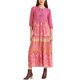 thumbnail image 1 of VESTIDO FLORAL BOHO CON VOLANTES A LINEA CASUAL MAXI L ROSA, 1 of 6