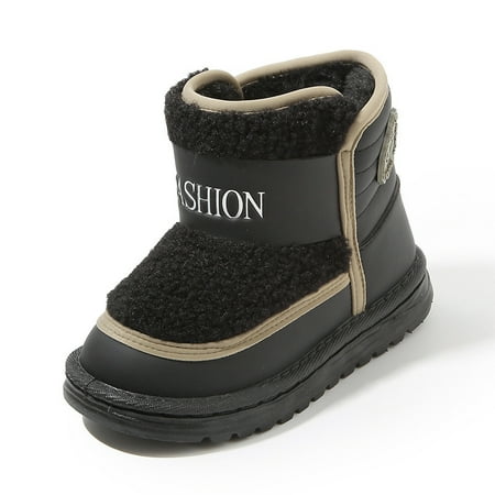 

Children‘s Snow Boots 2024 Winter Boys‘ Cotton Boots fleece-lined Thickened Girls‘ Short Boots Mao Mao Middle and Large Children‘s Lamb Shoes