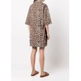 thumbnail image 3 of Tory Burch Women's Cotton Reva Leopard Print Shift Dress Knee Length, 3 of 3