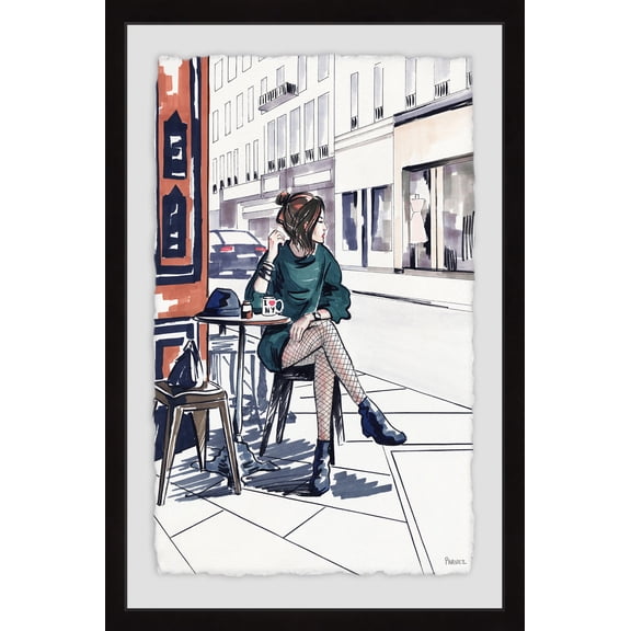 New York Fashion Framed Painting Print