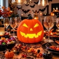 thumbnail image 7 of Glowing Halloween Pumpkin Decor, Ornament for Scary Party, Indoor Outdoor Fall Harvest Decoration, Fake Pumpkin Light Up for Centerpiece, 7 of 7