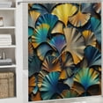thumbnail image 5 of JRXY Ginkgo Leaves Abstract Botanical Plant Shower Curtain, Multiple Sizes White, 5 of 6