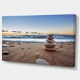 thumbnail image 2 of Design Art - Stones Balance on Sandy Beach, 2 of 3