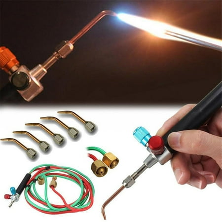 

Jewelry Jewelers Micro Mini Gas Little Torch Welding Soldering Kit Tools with 5 Tips