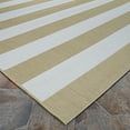 thumbnail image 3 of Couristan Afuera Yacht Club 3'11" x 5'7" Butterscotch and Ivory Stripe Outdoor Rectangle Rug, 3 of 10