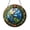 Acrylic 3.5 Inch, variant on Celestial Globe Illustration Stained Glass Style Window Hanging – Nature Decor