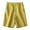Yellow, variant on TrendOFT Women's Shorts Casual Summer Elastic Breathable Loose Linen Half Length With Pocket Lounge Shorts Women Athletic Shorts Brick Red XXXL