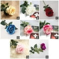 thumbnail image 5 of 1 PCS Artificial Single Stem Rose Flower, Fake Flowers Bridal Wedding Bouquet, Realistic Blossom Flora for Home Garden Party Hotel Office Decorations, 5 of 5