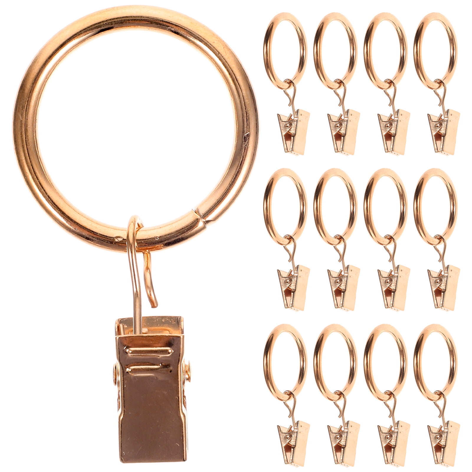 40pcs Curtain Clips with Rings Metal Curtain Ring with Clip Metal