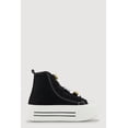 thumbnail image 2 of Women's Tulle Lace Up Charm Platform High Top Sneakers, 2 of 3